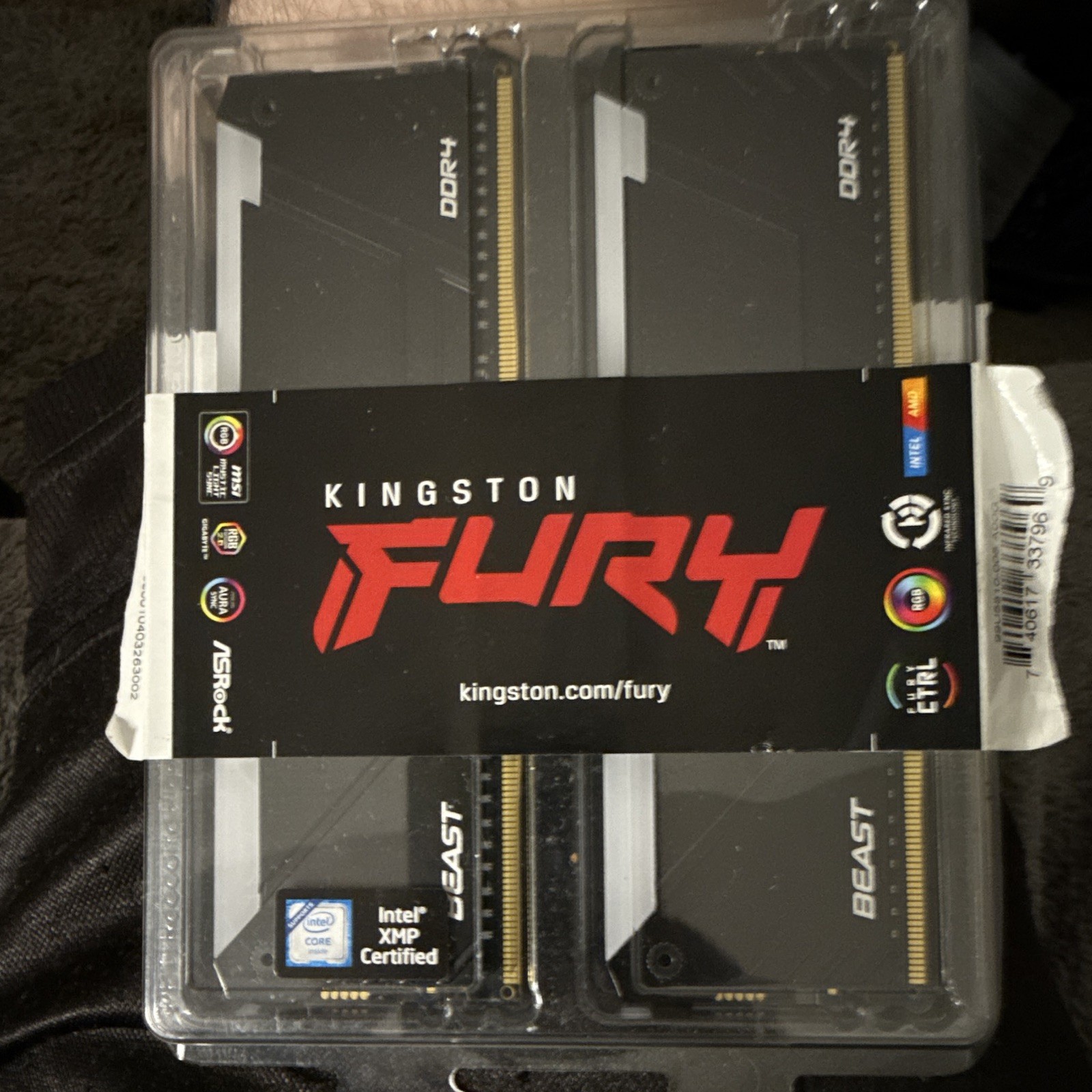 Kingston FURY Beast 32GB (2x16GB) DDR4-3200 CL16 DIMM XMP KF432C16BB12AK2/32