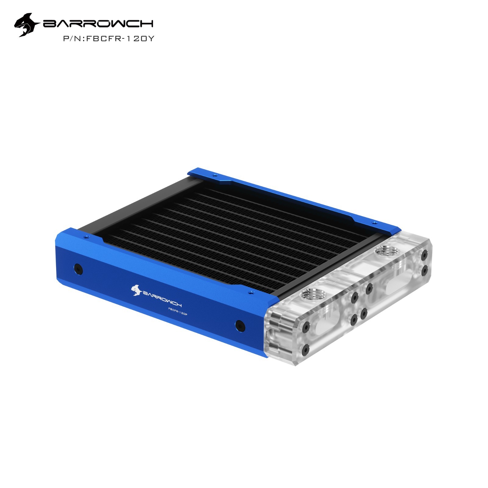Barrow BarrowCH 120mm 240mm Copper Radiator G1/4″ Thread Water Cooling Blue