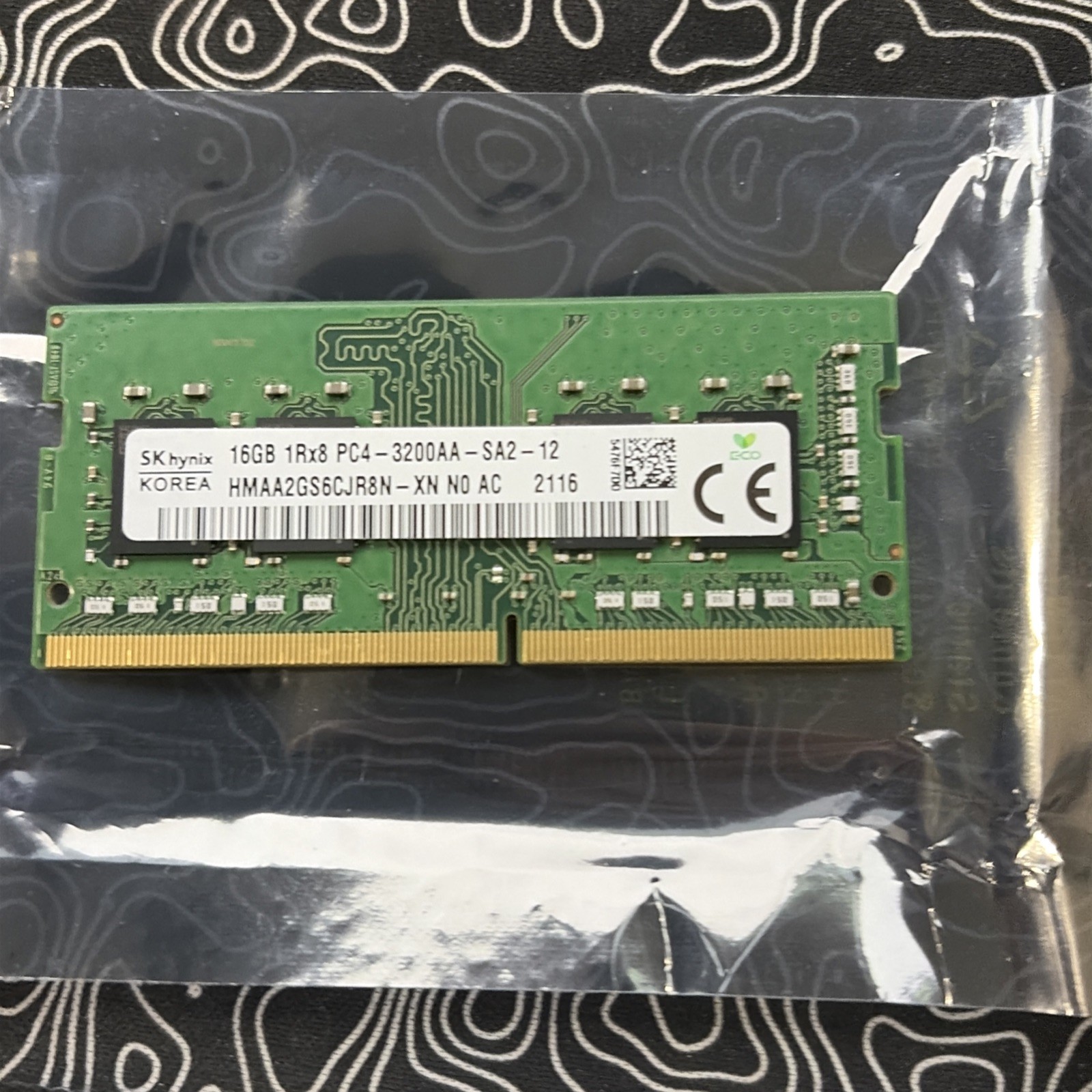 SK Hynix 16GB 1RX8 PC4-3200AA-SA2-12 DDR4 HMAA2GS6CJR8N-XN