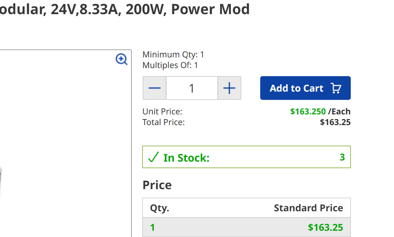 Excelsys NFF CMC Power Supply Module ACDC 24V, 8.33A, 200W, CoolX600 *NEW*