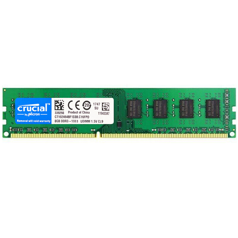 CRUCIAL DDR3 8GB 1333 MHz 8GB PC3-10600 Desktop Memory RAM 240Pin DIMM 1.5V