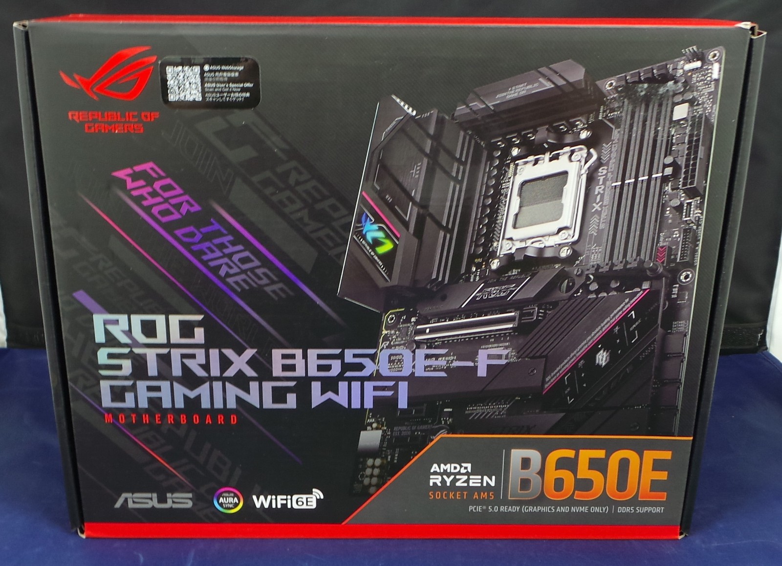 Asus ROG Strix B650E-F Gaming WiFi AM5 ATX AMD DDR5 Motherboard NEW OPEN BOX
