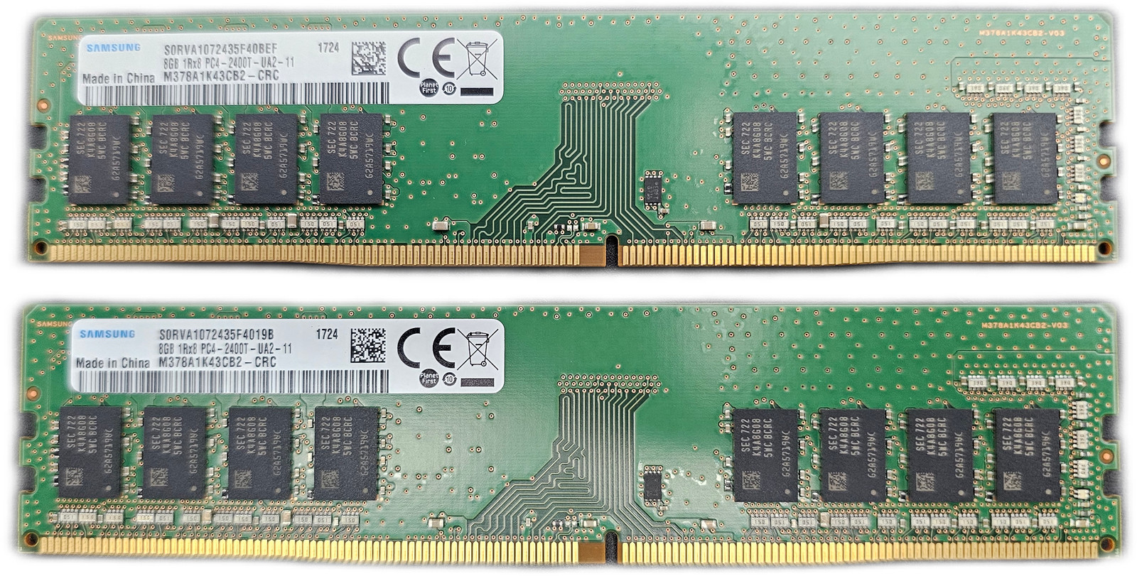 SAMSUNG 16GB DDR4-2400 PC4-2400T UDIMM DESKTOP RAM (2x8GB)