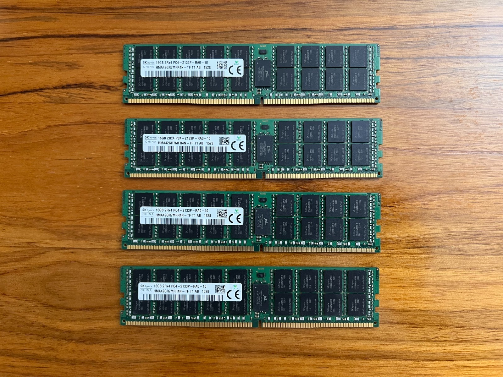 64GB Kit (4x16GB) SK Hynix 2Rx4 PC4-2133P-RA0-10 DDR4 ECC Registered Server RAM