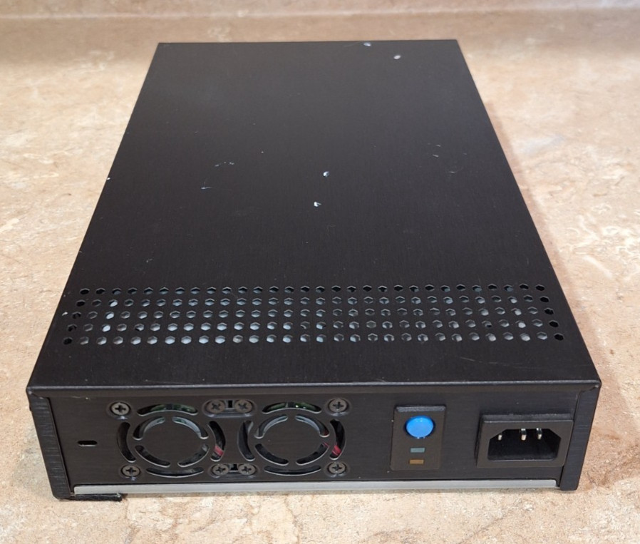 ARK Mini ITX Computer Server Small Metal Case Portable W/ 90W PSU 2x 40mm Fans