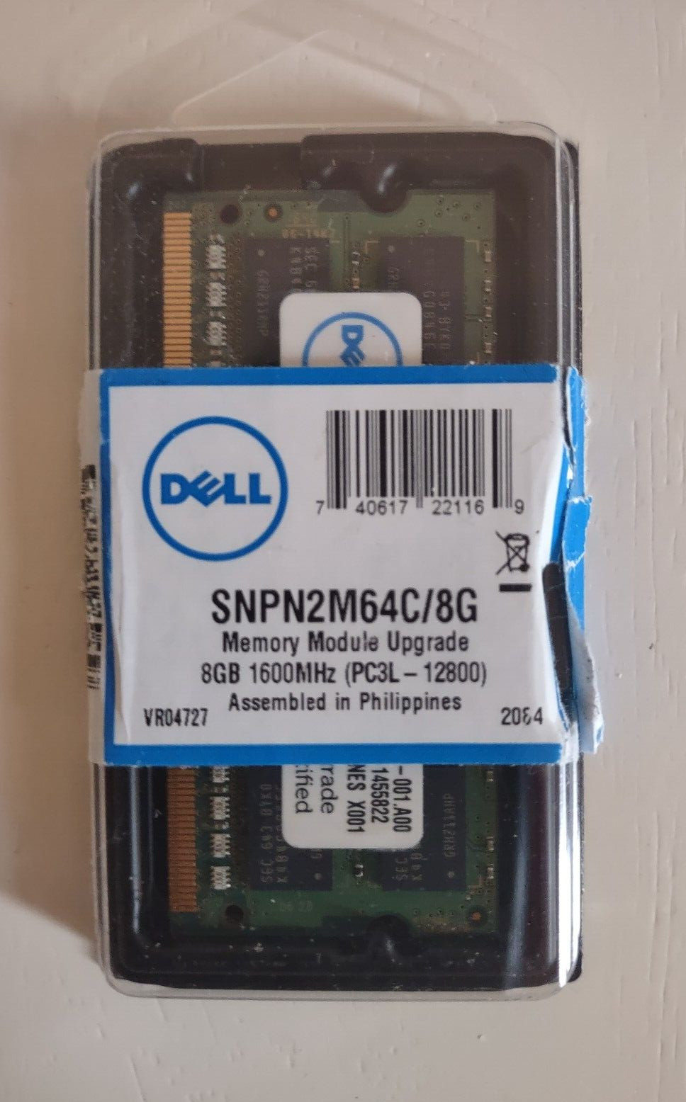 Dell 8GB Memory 1X8GB PC3L-12800 DDR3L-1600 204Pin (SNPN2M64C/8G)