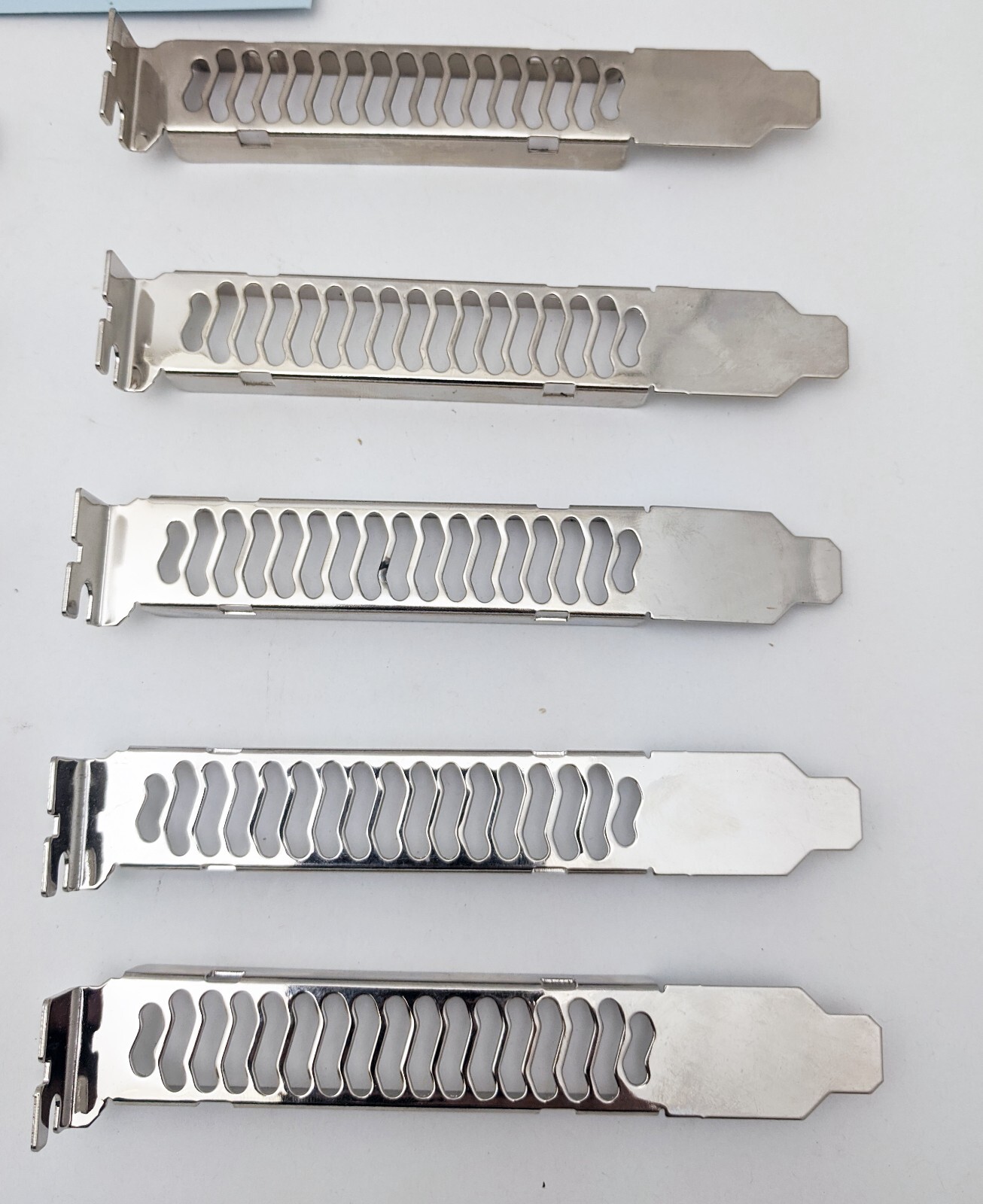 10-Pack Chrome PC Case PCI Addon Card Expansion Air Ventilated Slot Cover Plates