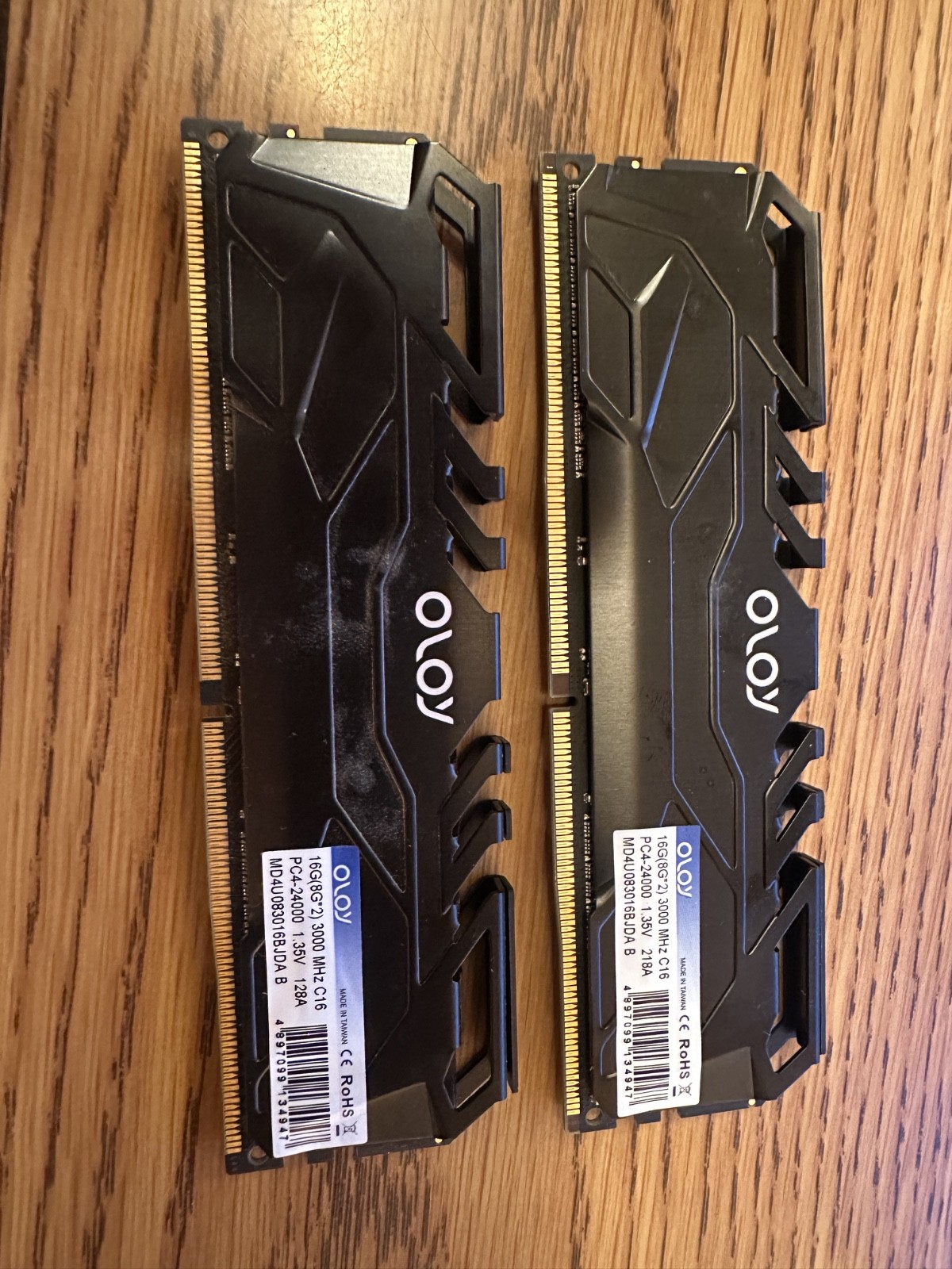RAM – 2 OLOY 16GB (2x 8GB) PC4-24000, 3000MHz RAM- Tested – FREE SHIPPING