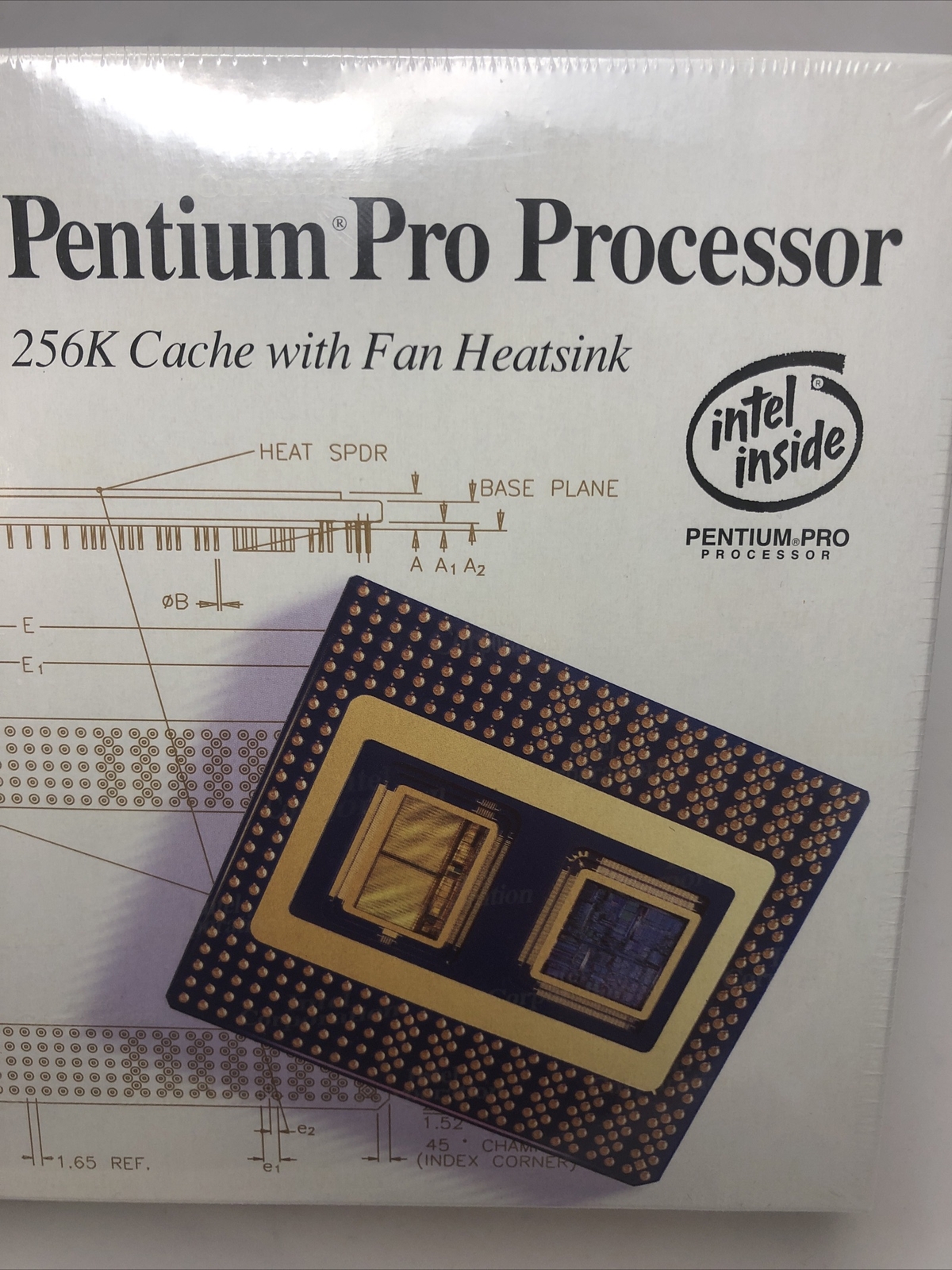 NEW Vintage Intel Pentium Pro Processor 180MHz CPU Sealed Retail Boxed 1996