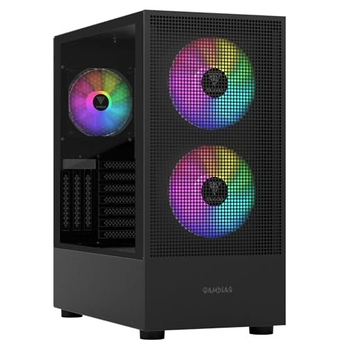 GAMDIAS Talos E3 Mash Mid-Tower PC Case, Black