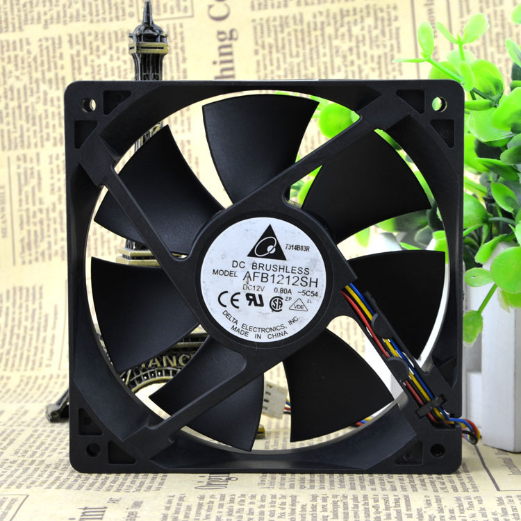 Delta fan AFB1212SH 120*120*25mm 12V 0.8A 4pin PWM Case Cooling Fan