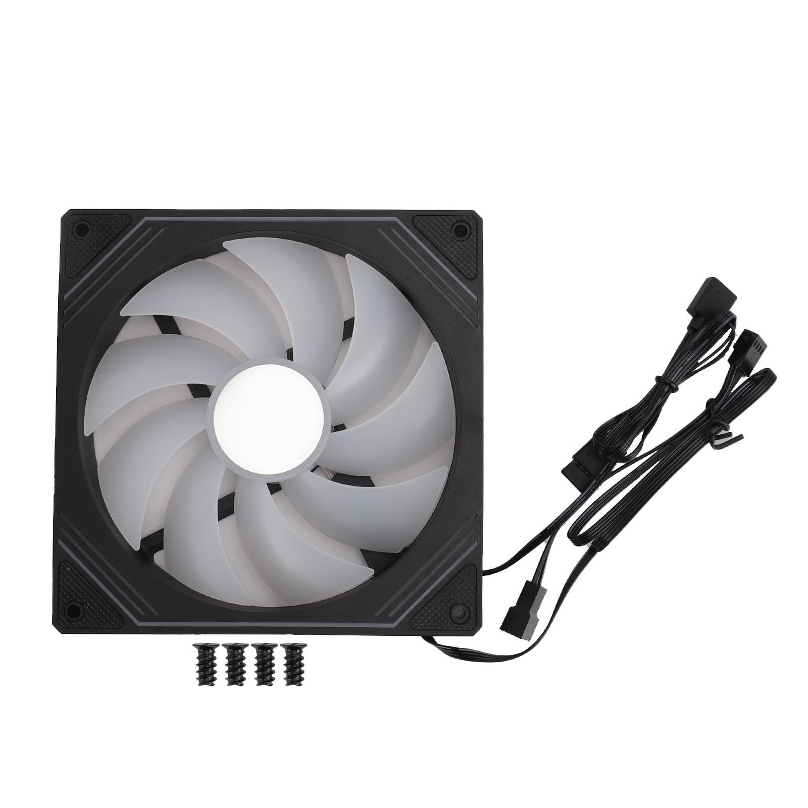 (Regular Black)140mm ARGB PWM Chassis Fan Addressable RGB Cooling Fan 5V 3PIN⭐