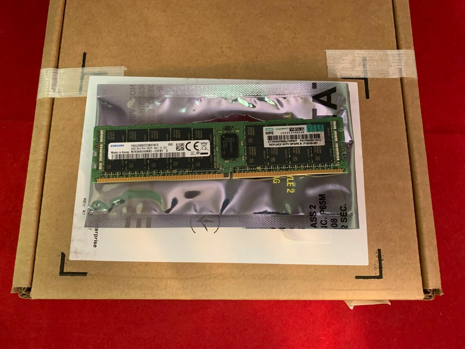 P12109-001 835804-B21 844071-001 HPE 128GB 2666 Persistent Memory HPE PULL BULK*