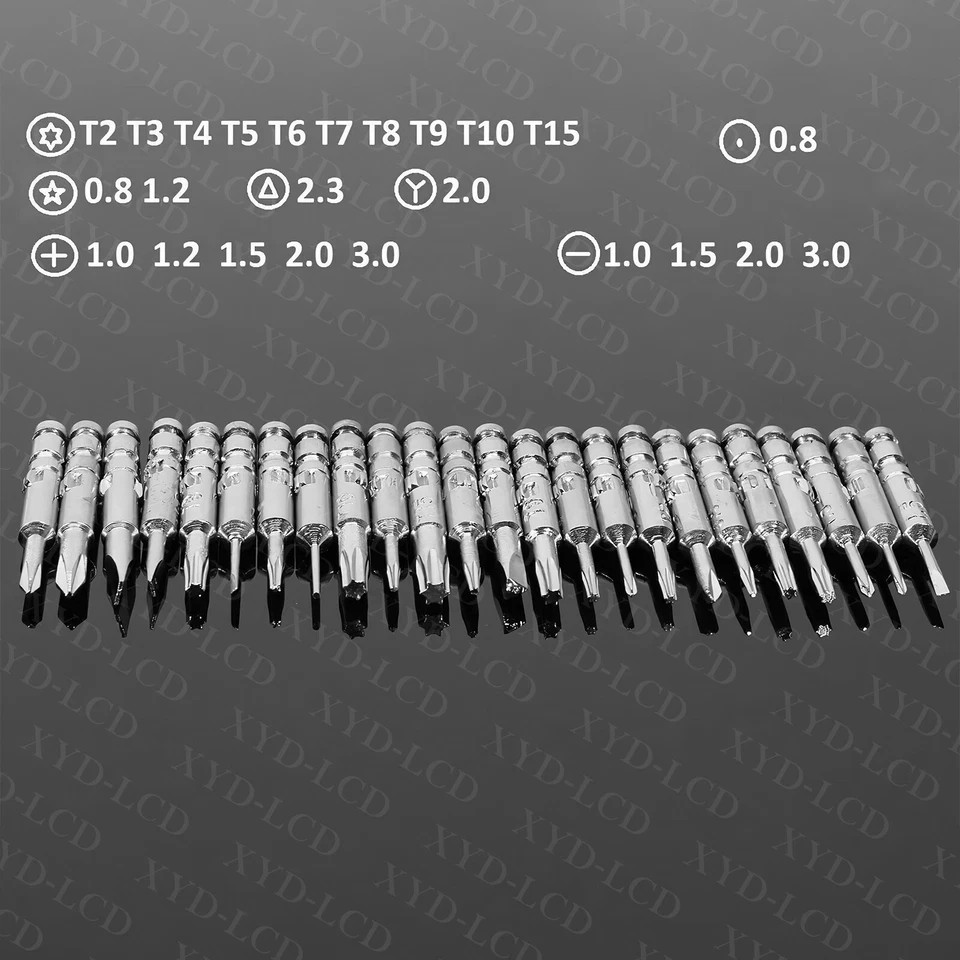 25 in1 Precision Screwdriver Set Computer Repair Torx Tool Kit Laptop Smartphone