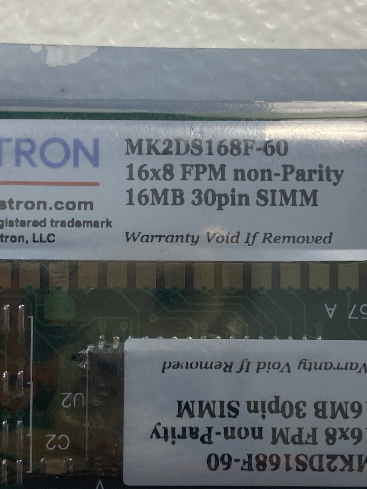 Lot 2 Keyston MK2DS168F-60 16MB 30-Pin SIMM FPM Non-Parity RAM Memory Modules