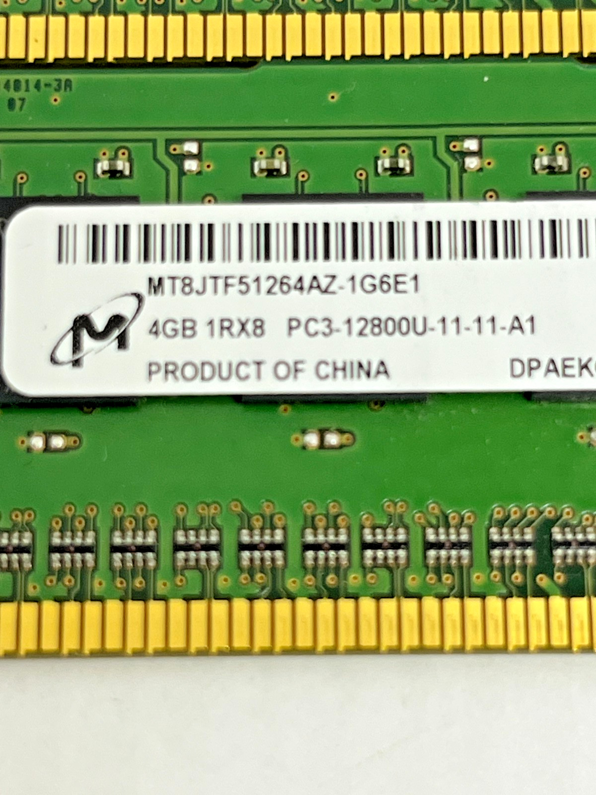 🔥Micron 16GB (4X4GB) 1Rx8 PC3-12800U COMPUTER RAM Memory MT8JTF51264AZ-1G6E1