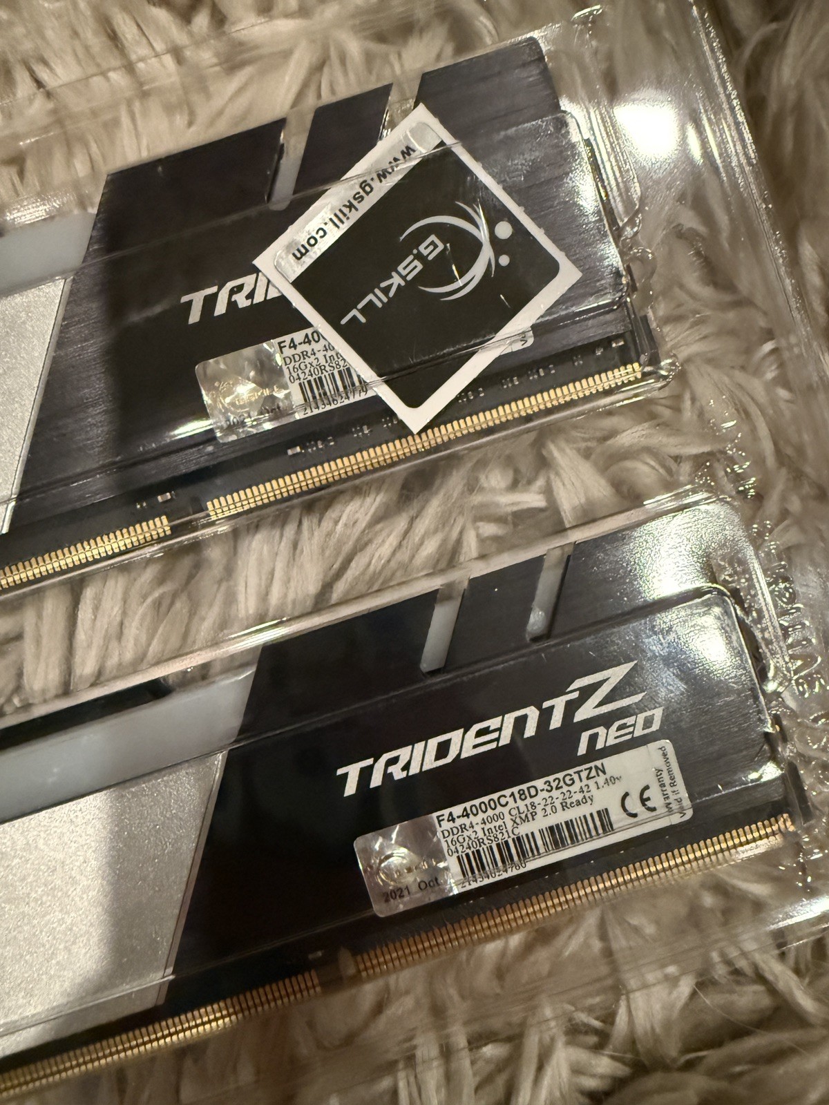 G.SKILL Trident Z Neo 32GB (2x16GB) 4000MHz 288-pin DDR4 RAM Memory (For AMD)
