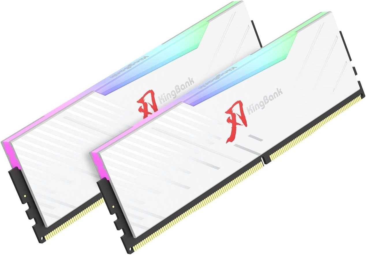 KingBank RGB Computer Desktop Memory Ram Hynix M-die DDR5 32GB (2x16GB) 6400MT/s