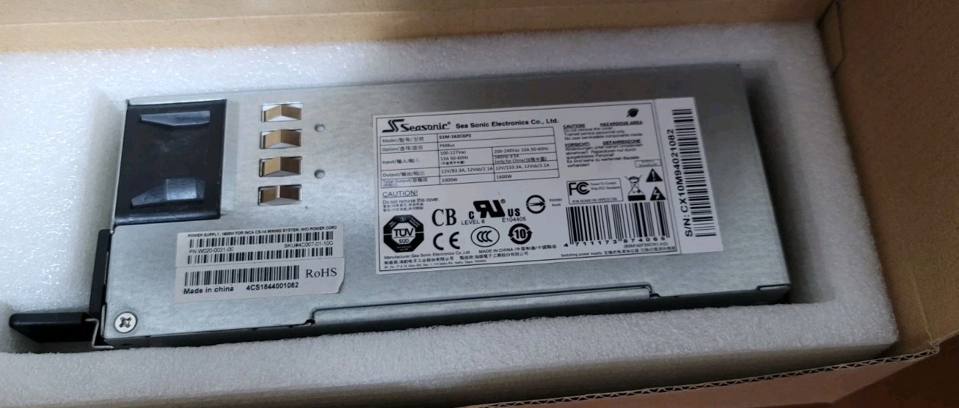 NEW SEASONIC S1M-162CGP2 SERVER POWER SUPPLY 1000W