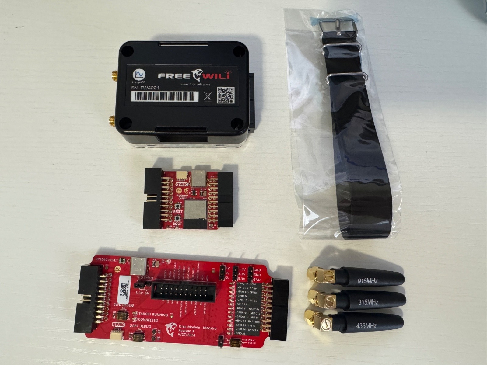 FREE-WILi Accessory Kit Embedded Dev Tool Orca Maestro RP2040 Sub-GHz RF NEW