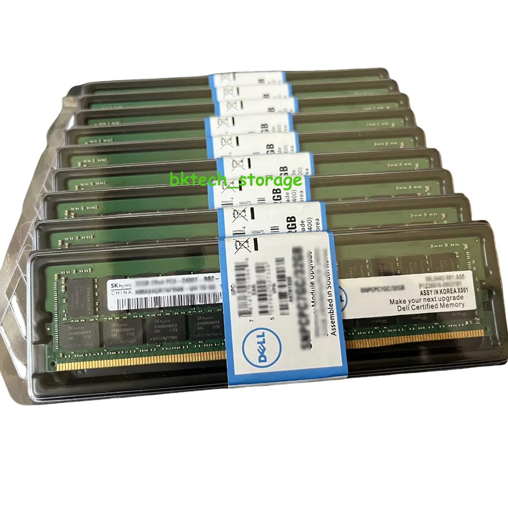 DELL 16GB SNPCX1KMC 16G A9755388 2RX8 DDR4 PC4-2400T UnbufferedDIMM ECC Memory