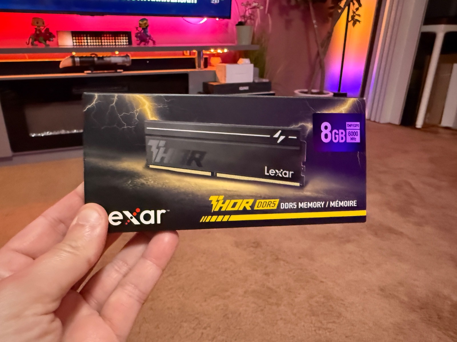 Lexar OC DDR5 RAM 1x8GB 6000MHz, 288-Pin UDIMM Desktop Memory
