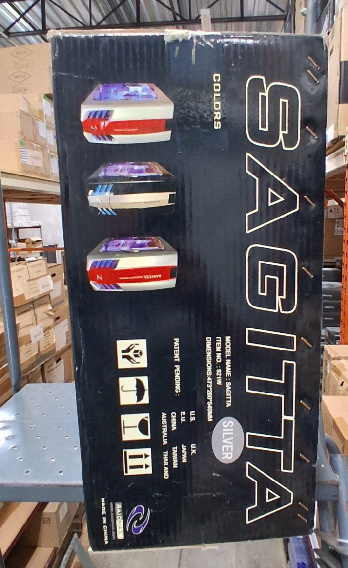 RAIDMAX Sagitta 921W Silver SECC Steel ATX Mid Tower Computer Case
