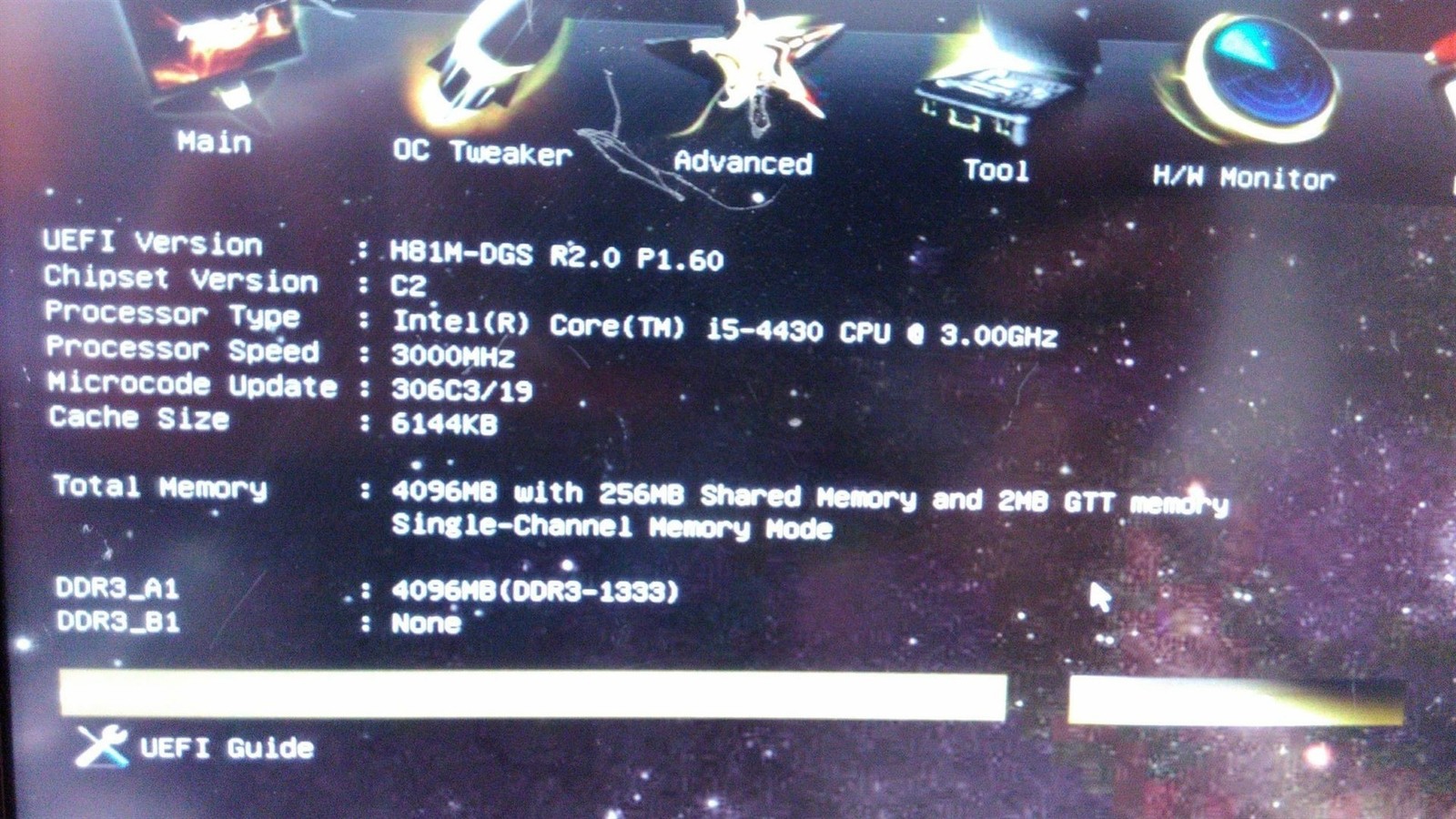 ASRock H81M-DGS Micro ATX Motherboard Intel Core i5-4430 3GHz 4GB 0HDD