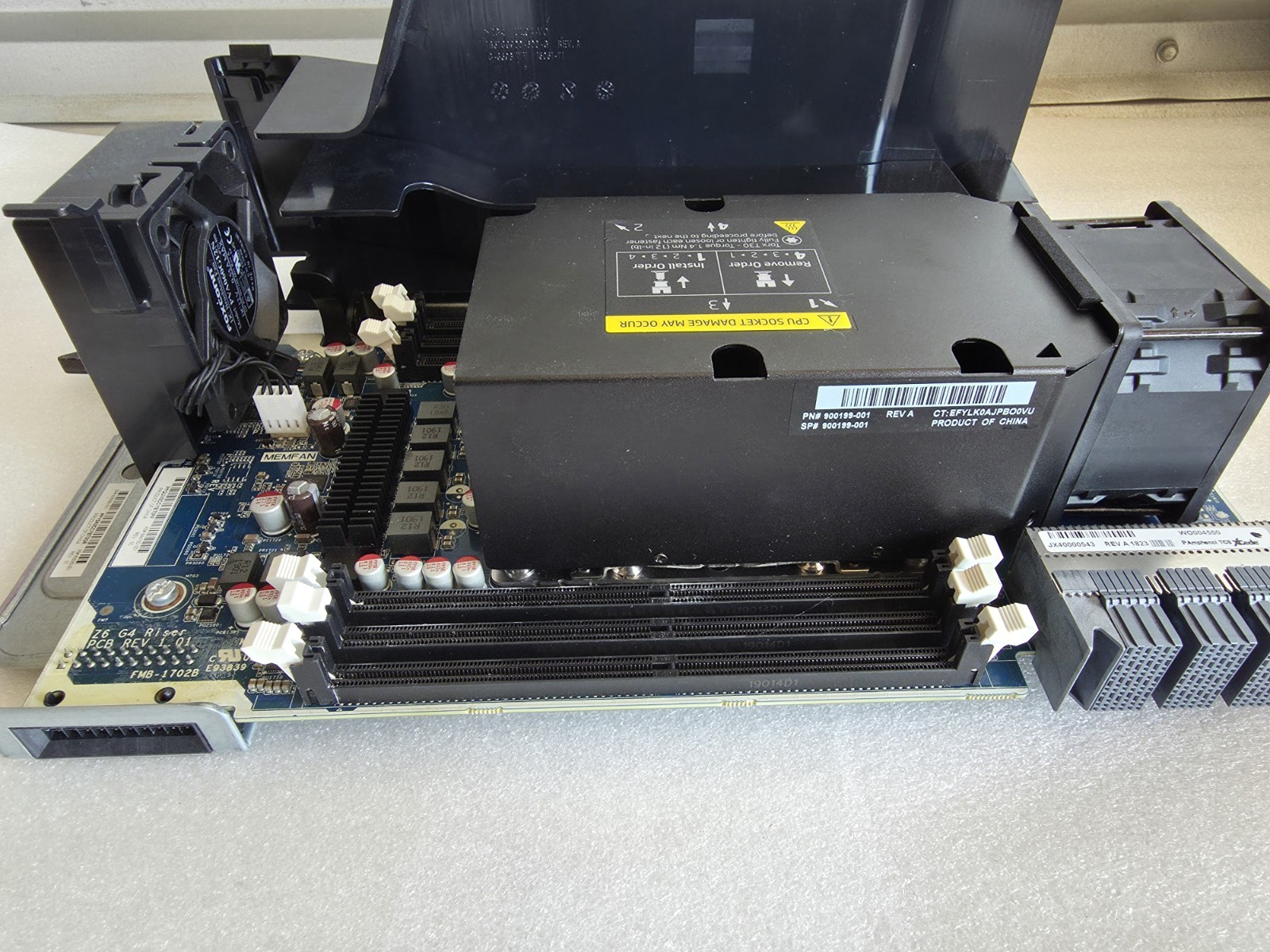HP Z6 G4 Second 2nd CPU Riser Board Heatsink 900199-001 858085-001 844782-001