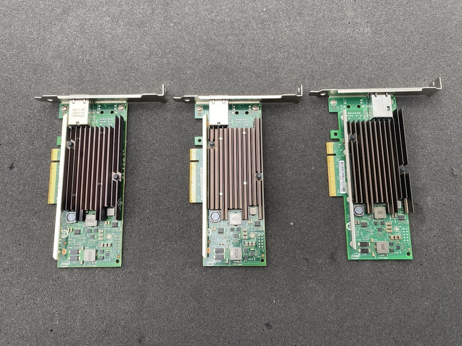 Lot of 3 Intel X540-T1 Single Port Ethernet Converged Network Adapter X540T 1