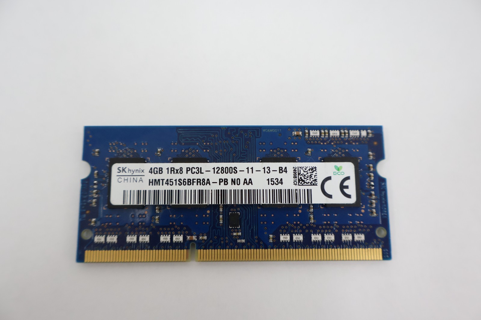 Lot of 8 SK Hynix 4GB 1RX8 PC3L-12800S-11-13-B4 Laptop Memory HMT451S6BFR8A-PB