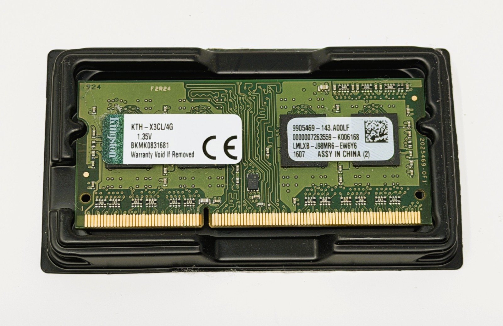 Kingston 4GB DDR3L 1600MHz Laptop RAM SO-DIMM PC3L-12800 1.35V Memory KTH-X3CL/4