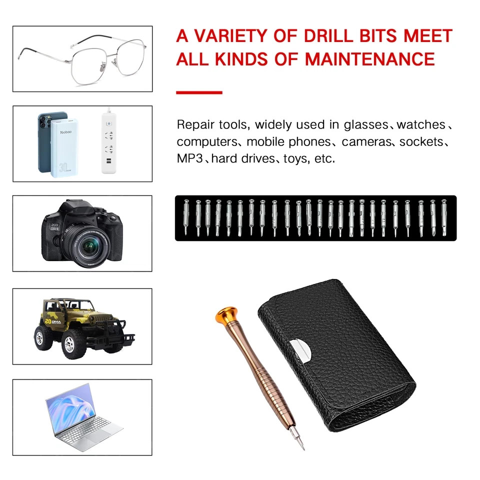 25 in1 Precision Screwdriver Set Computer Repair Torx Tool Kit Laptop Smartphone
