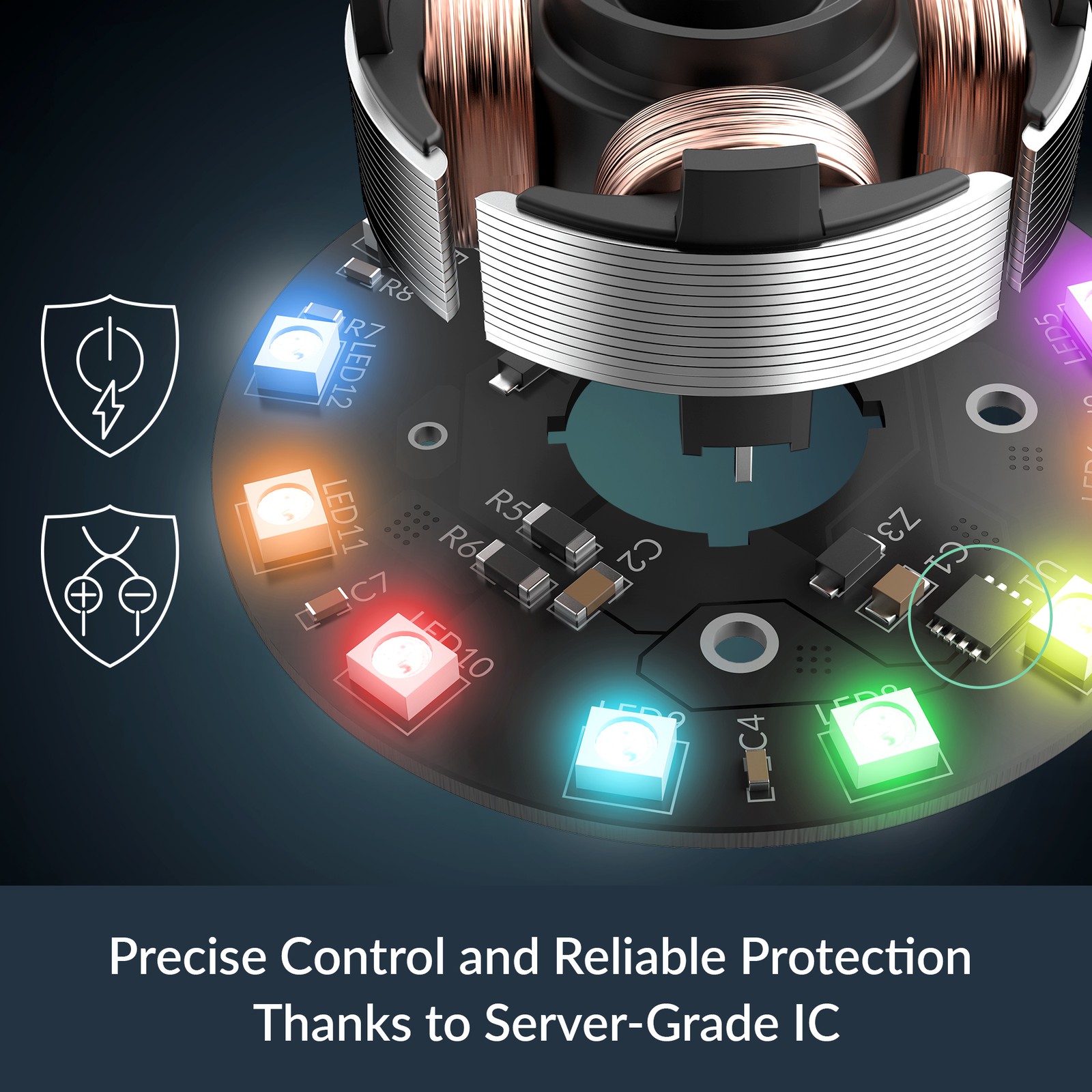 ARCTIC P12 Pro Reverse A-RGB (3 Pack) Fan 120 mm PC Case Flow 12cm