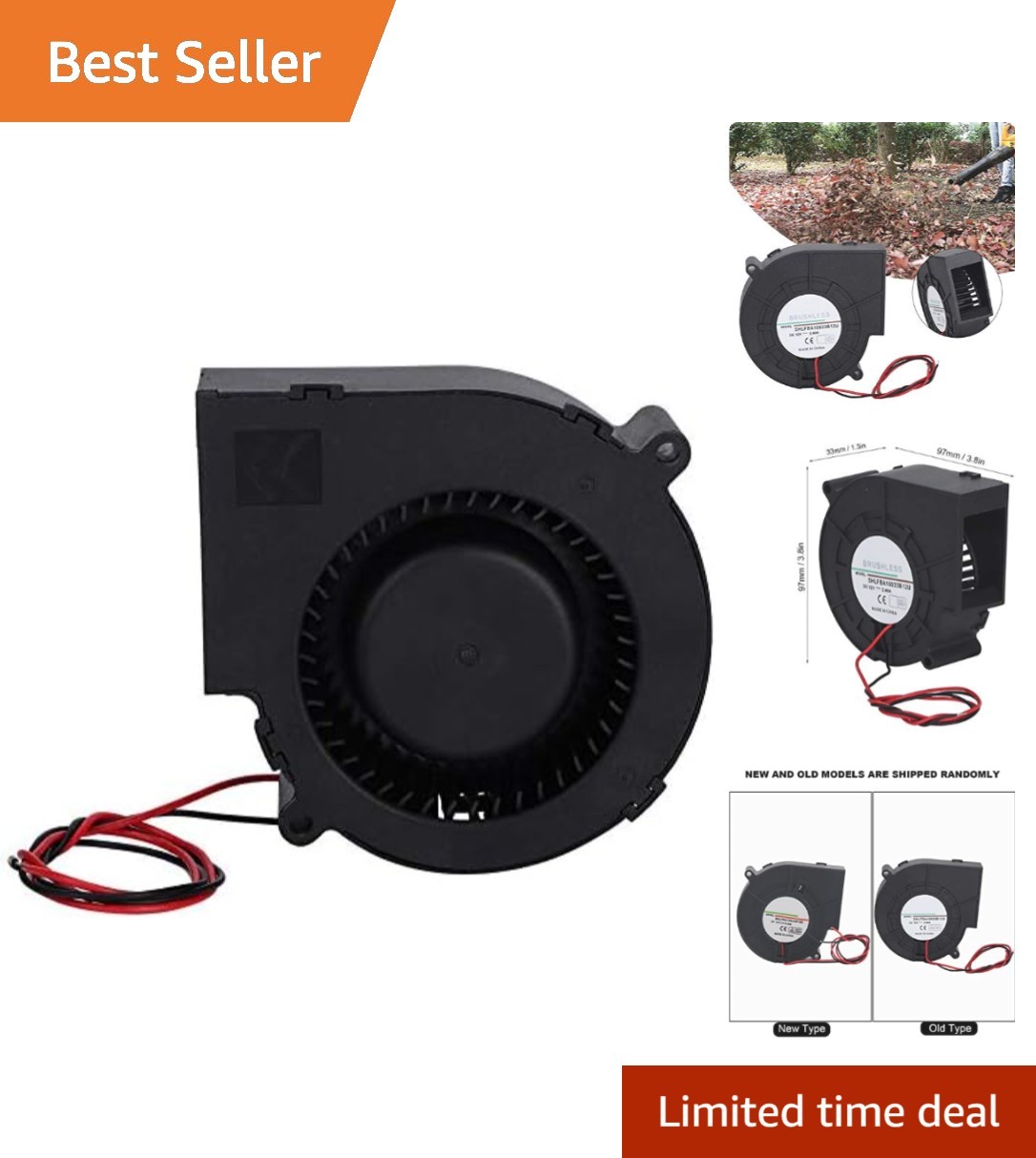 Compact 12V 2.4A Airflow Cooling Fan – Ideal for Dryer Vent & Camp Kitchen