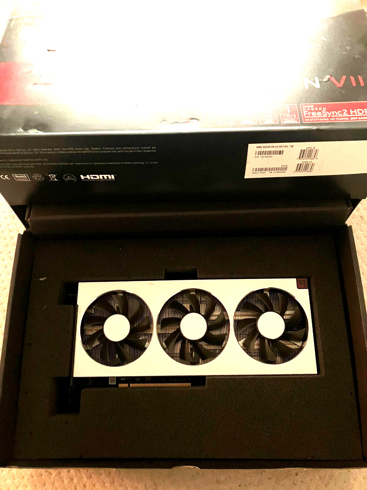 AMD Radeon vii 16GB. USED FOR 1 MONTH. Ships from USA