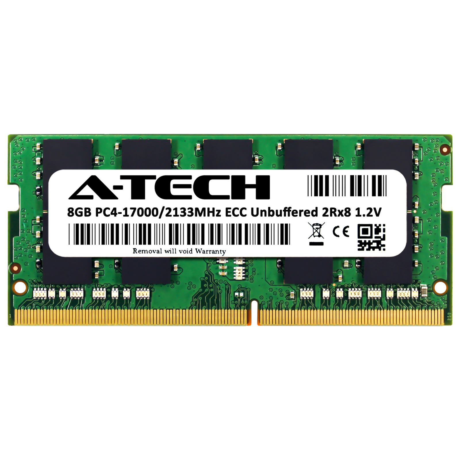 8GB DDR4 2133MHz PC4-17000 ECC SODIMM (HP V1D58AA Equivalent) Server Memory RAM