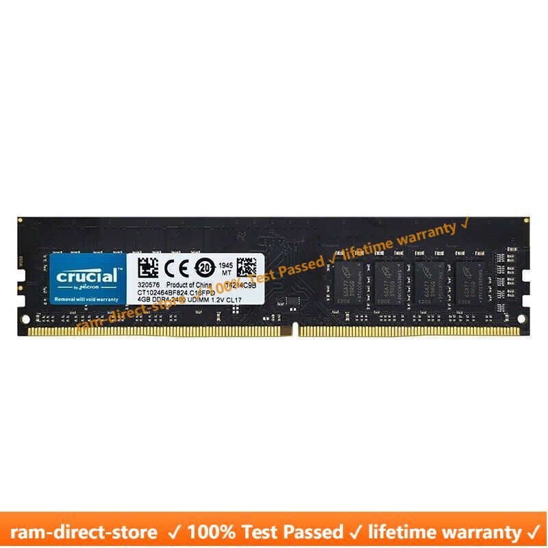 Crucial DDR4 RAM 4GB 8GB 16GB 2133 2400 2666Mhz 3200MHz DIMM Memory Desktop RAM