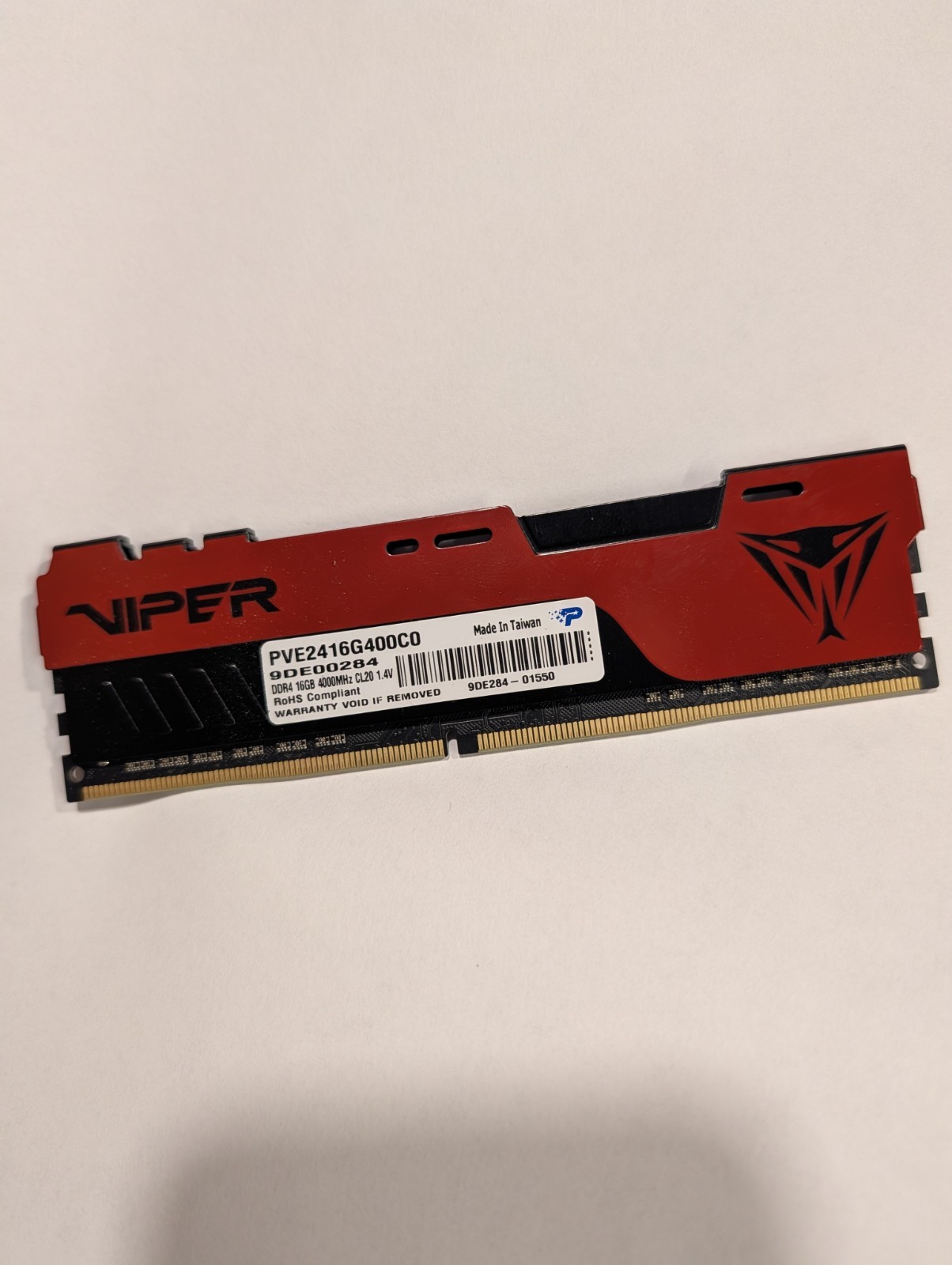 Patriot Viper Elite II DDR4 RAM 16GB (1X16GB) 4000Mhz CL20 1.4V UDIMM Desktop