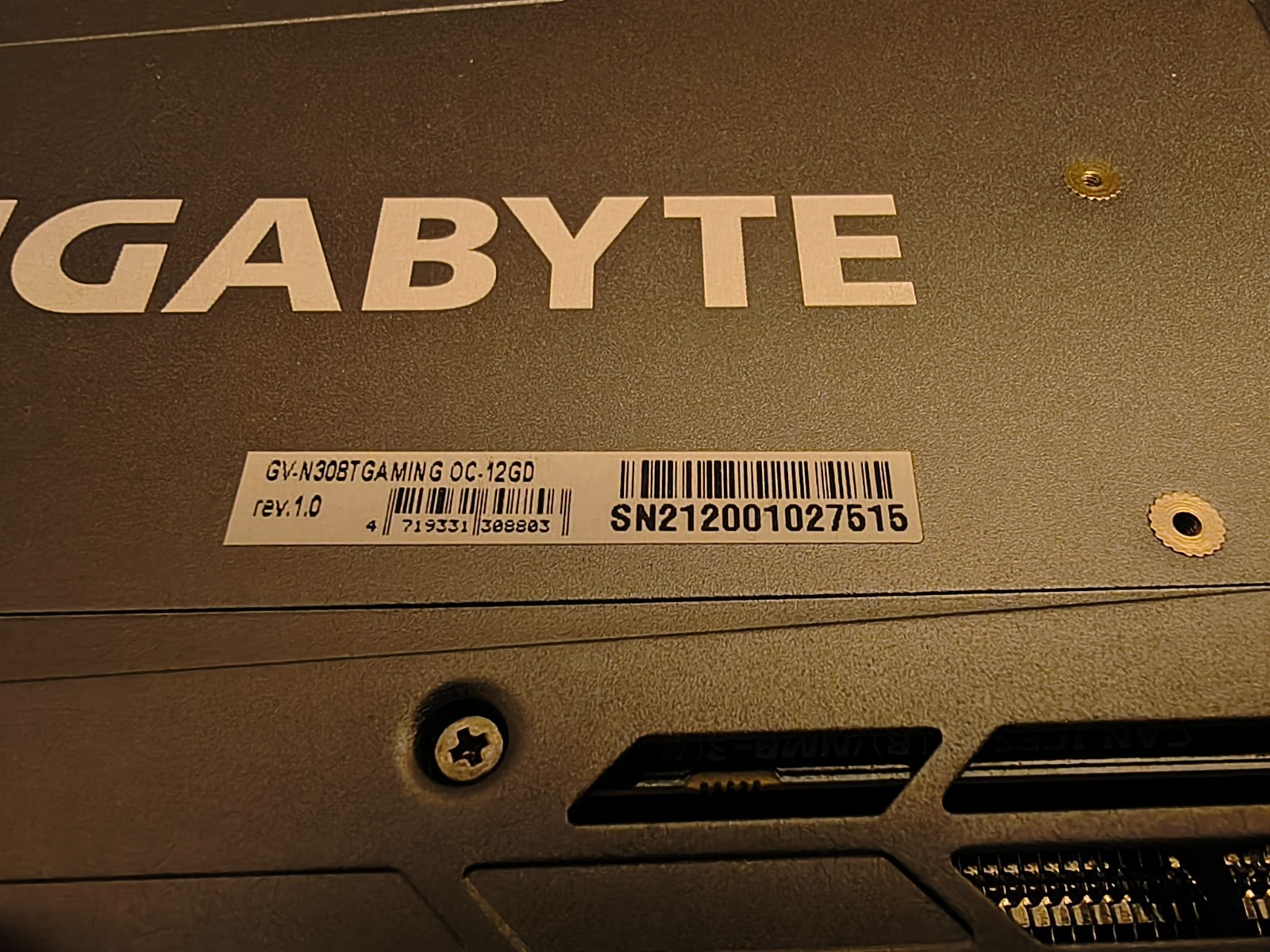 GIGABYTE RTX 3080 Ti GAMING OC 12GB GDDR6X Graphics Card [GV-N308TGAMING]
