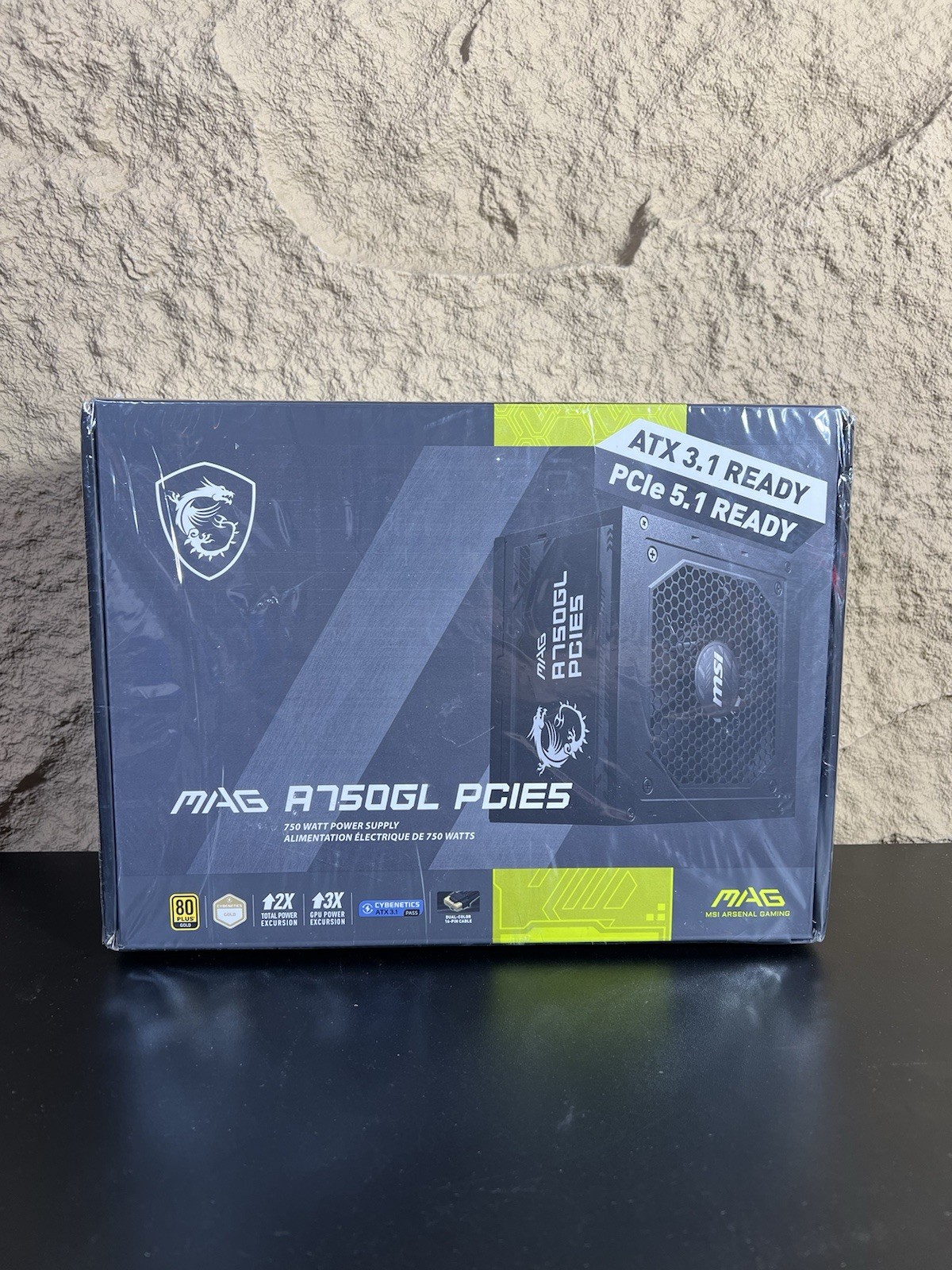 MSI – MAG A750GL PCIE5, Fully Modular Compact 750W Power Supply – NEW SEALED