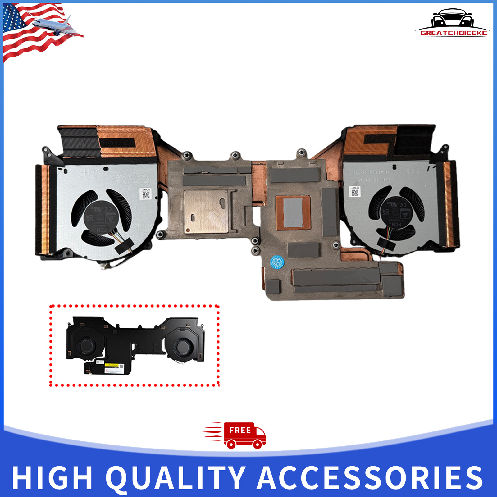 Thermal Module CPU GPU Fan and Heatsink For Legion Pro 7 16IRX8H 82WQ 5H40S20789