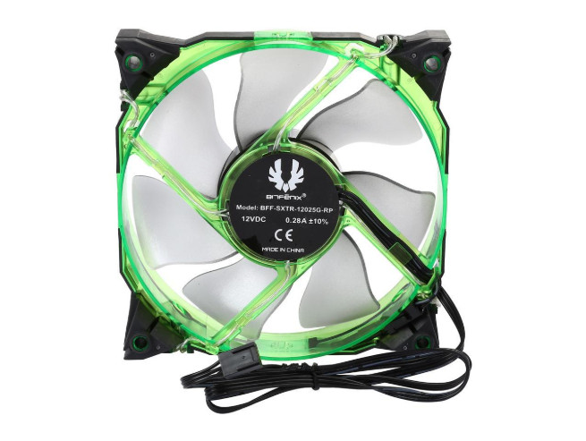 BitFenix Spectre Xtreme Extremely Silent Performance 120mm Green LED Case Fan