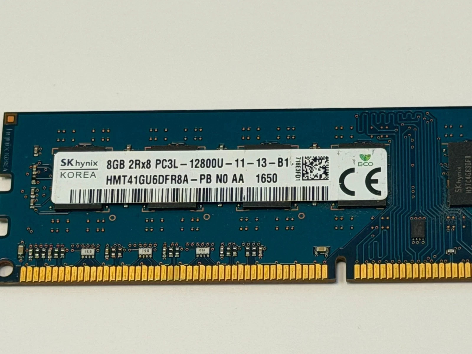 SK Hynix HMT41GU6DFR8A-PB 8GB DDR3-1600 PC3-12800U Non-ECC UDIMM Desktop Memory
