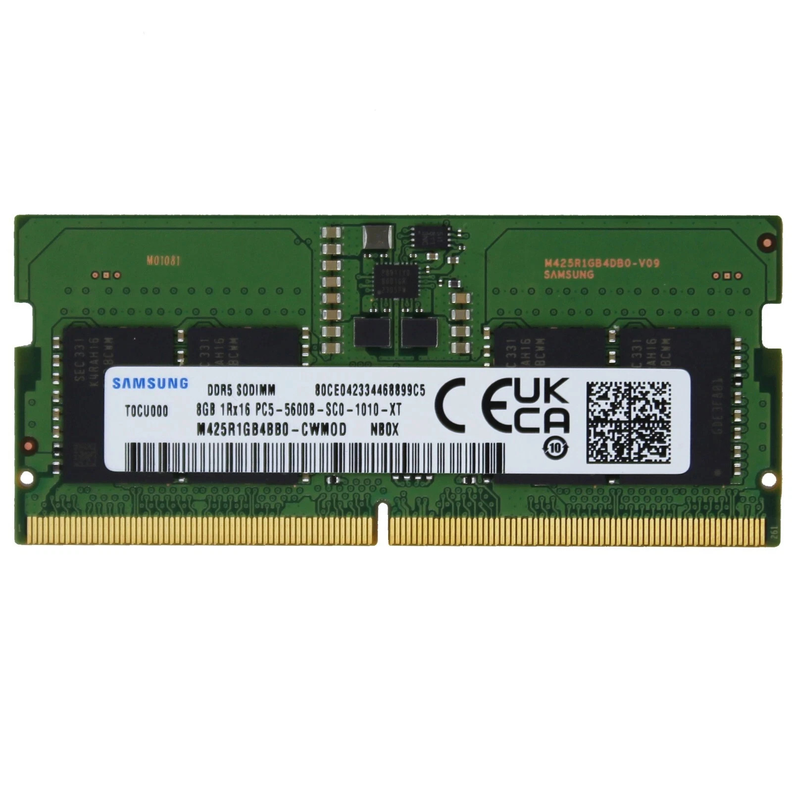 Samsung 1x8GB PC5-44800 DDR5 5600 MHz SODIMM Laptop Memory RAM M425R1GB4BB0-CWM