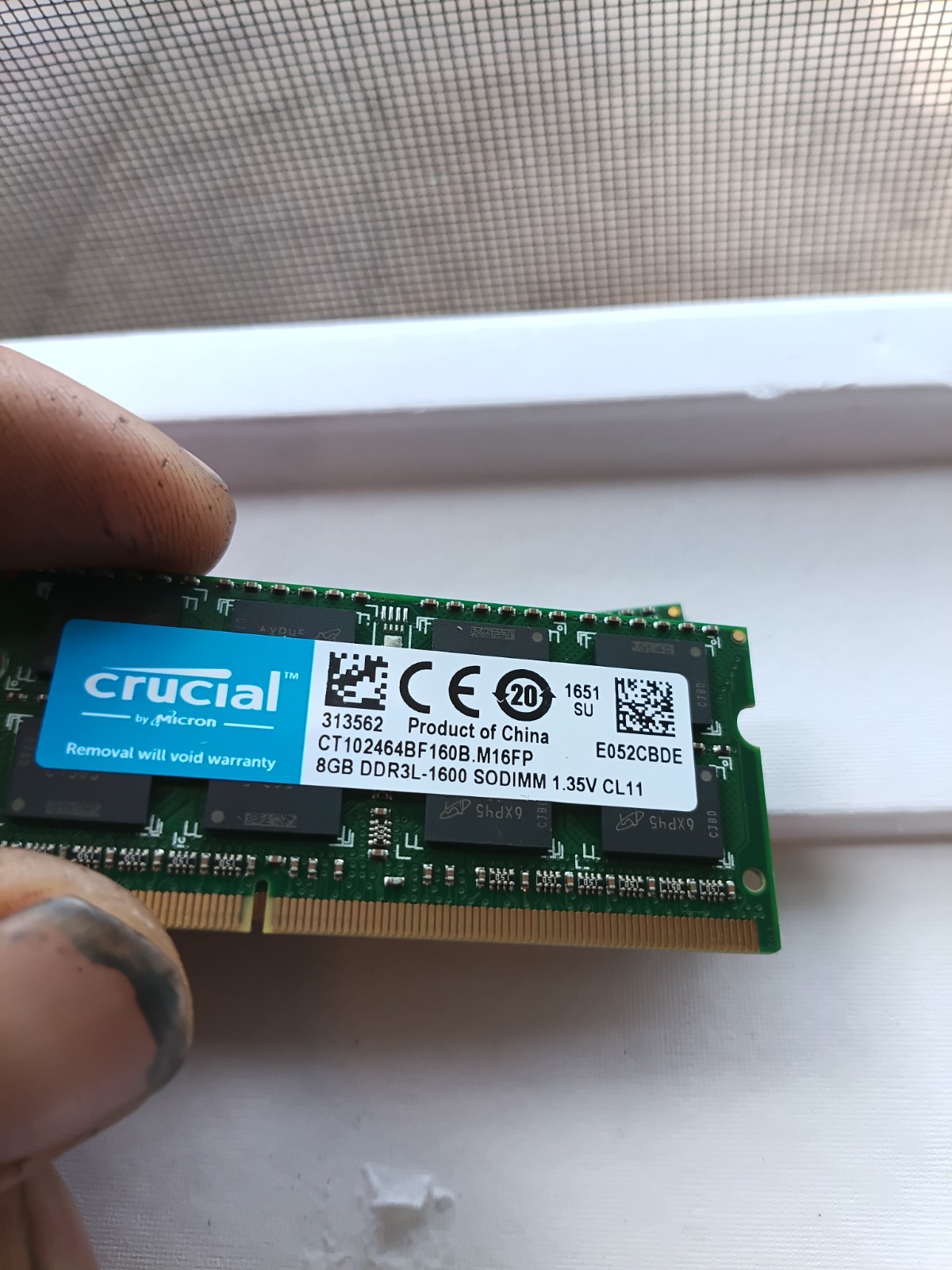 Crucial CT102464BF160B 8GB SO-DIMM PC3-12800 (DDR3-1600) Memory