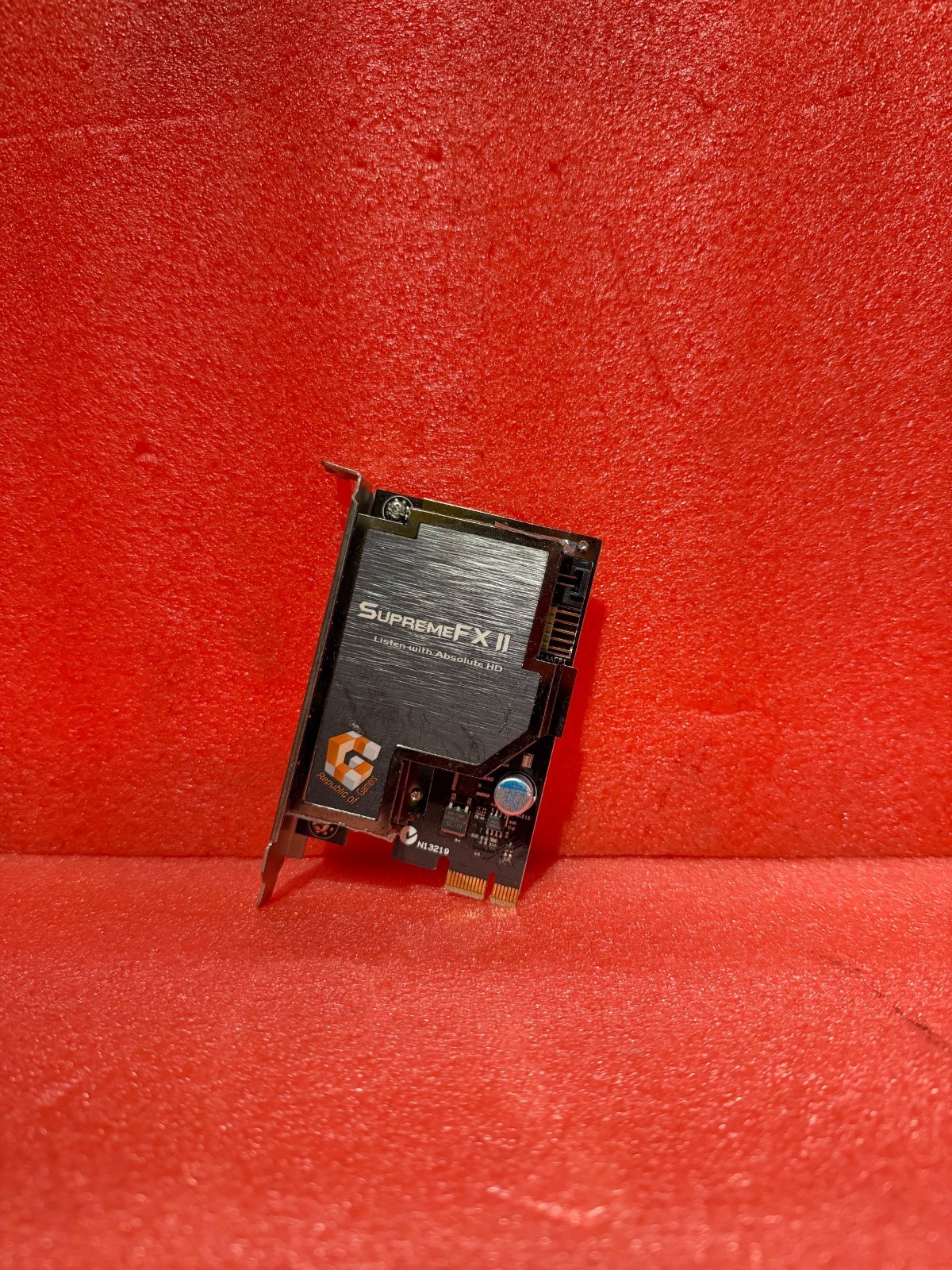 ASUS Supreme FXII Republic of Gamers Green Sound Card 6-35mm Audio IN/OUT Port