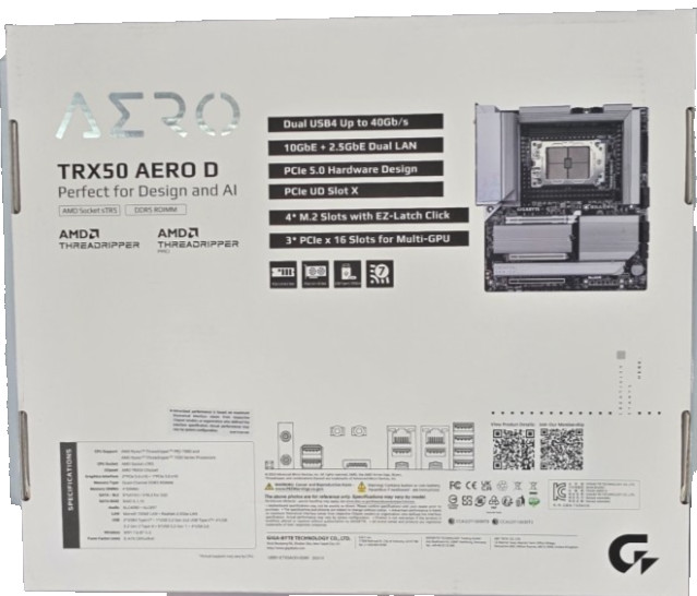 Gigabyte TRX50 AERO D + Ryzen Threadripper 7960X + 128GB DDR5 + RTX 5080