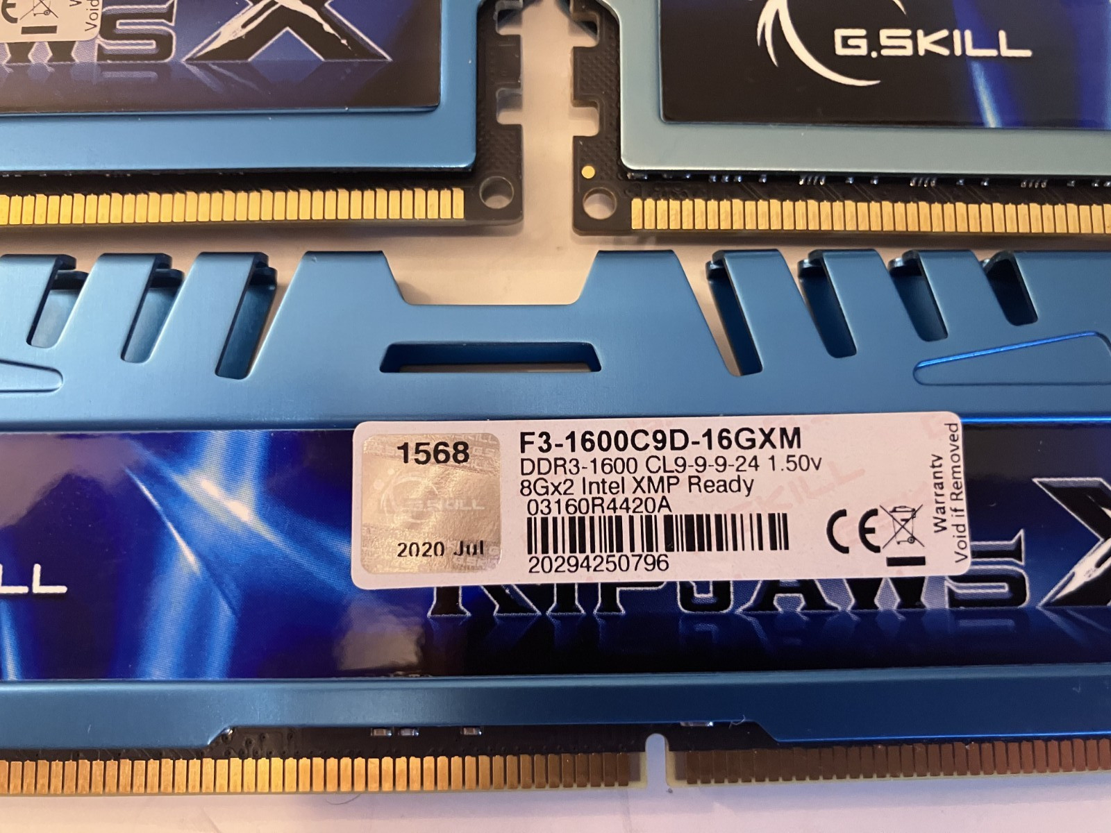 G. SKILL PC3-12800 24GB Kit (3X8GB) DDR3 1600 MHz DDR3 Memory F3-1600C9D-16GXM