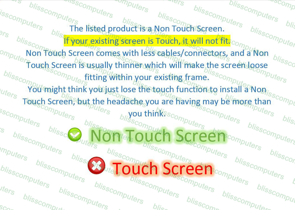 15.6″ 30 Pin Bottom Right eDP NT156WHM-N32 Glossy LED LCD REPLACEMENT Screen